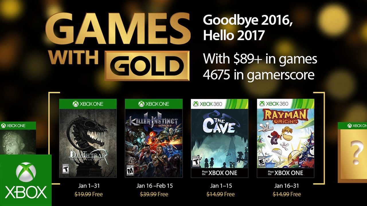 Games with Gold voor januari bekend