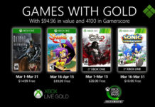 De Games with Gold van maart 2020