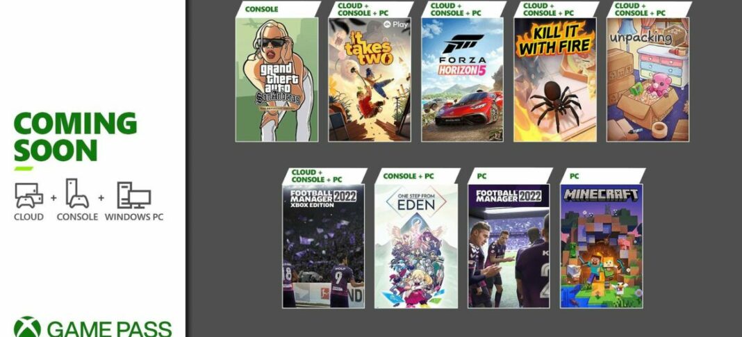 Game Pass november 2021