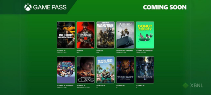 XBNL Game pass